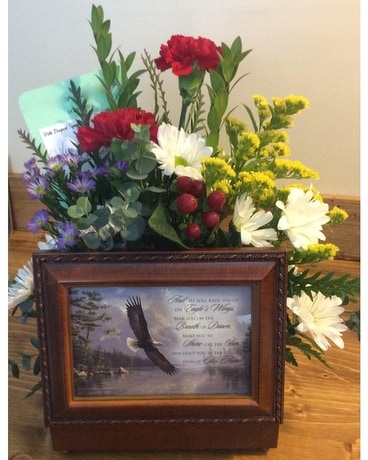 Memory Music Box Flower Arrangement