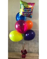 1 mylar/3 latex size,  inches height and  inches wide.
