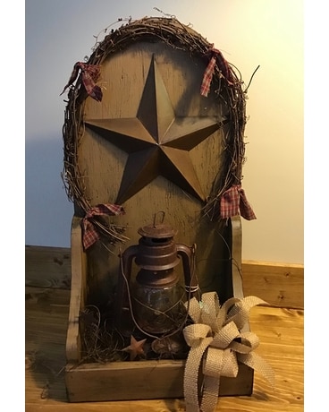 Star Lantern Box -Mustard Gifts