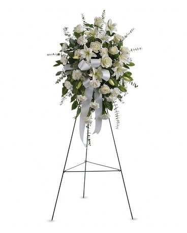 Sentiments of Serenity Spray Flower Arrangement