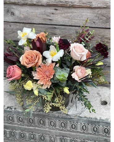 Raspberry Delight Flower Arrangement