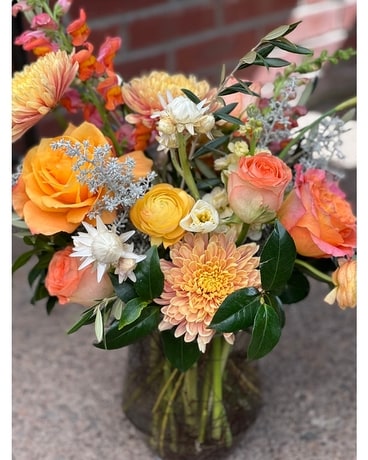 Orange Creamsicle Flower Arrangement