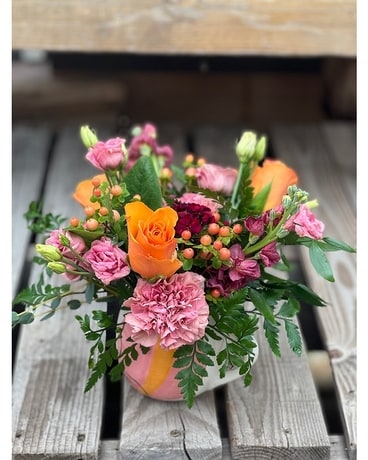 Coffee Break Flower Arrangement