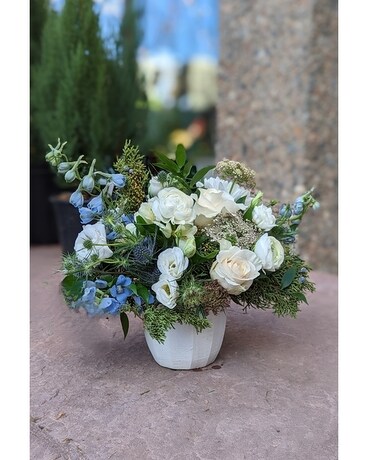 Blizzard Blues Flower Arrangement