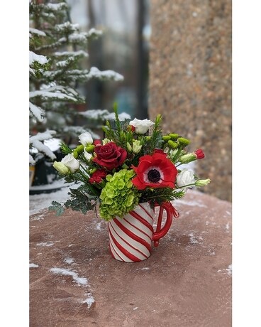 Candy Cane Lane Flower Arrangement