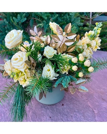 Gold & Sage Flower Arrangement