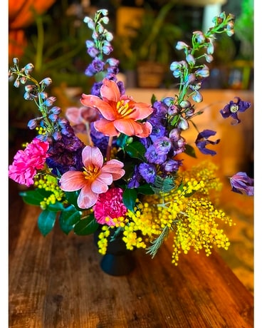 A Pearl St. Sunset Flower Arrangement