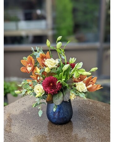 Honey and Wine Flower Arrangement