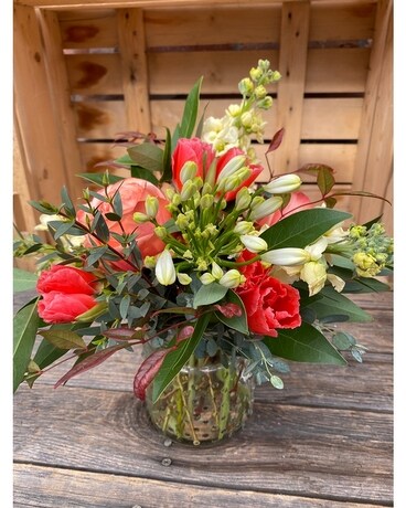 Luminary Flower Arrangement