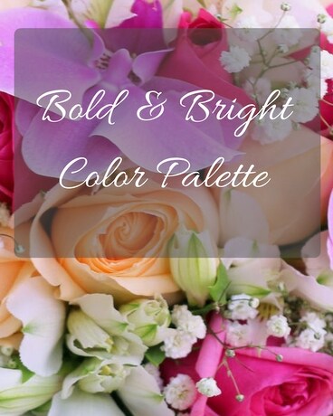 Bold, Bright and Colorful Bouquet Wedding Arrangement