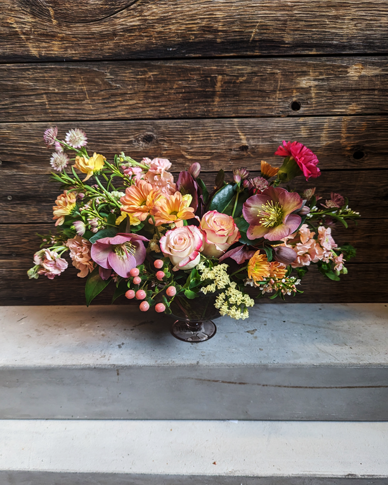 Breakfast in Bed Flower Arrangement