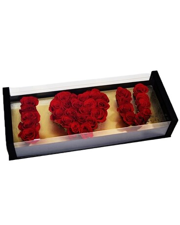 I LOVE YOU Flower Arrangement
