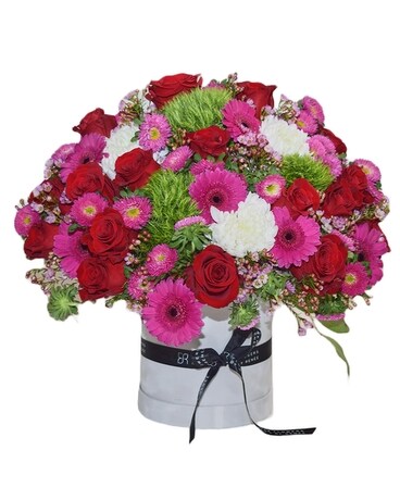 You Make Me Blush Box Flower Arrangement