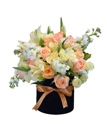 The Soft Love Box Flower Arrangement