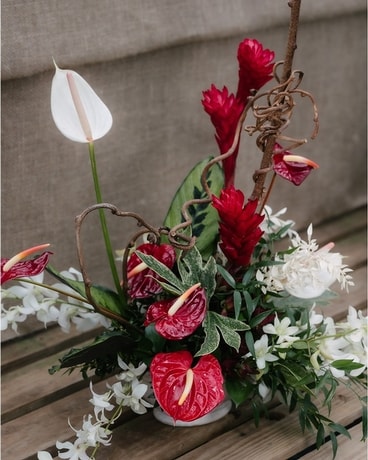 Valentine's Day Lava Love Flower Arrangement