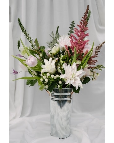 Farmer's Can Flower Arrangement