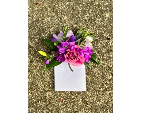Very Violet Pocket Square boutonniere Boutonniere