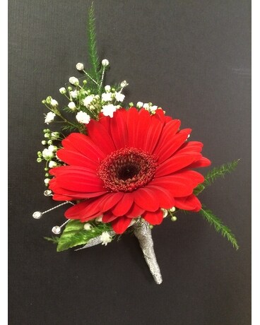 Fiery boutonniere Boutonniere