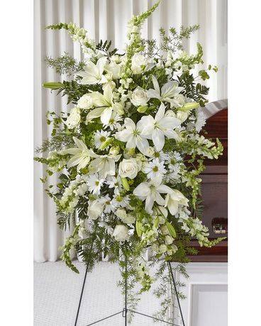 Loving Thoughts Standing Spray Sympathy Arrangement