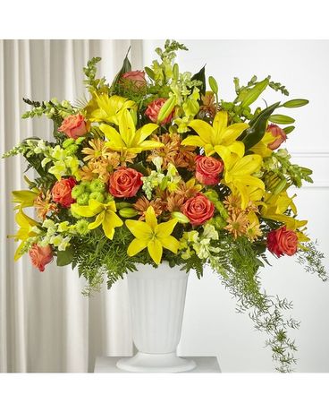 Fall Sentiments Arrangement Funeral Arrangement