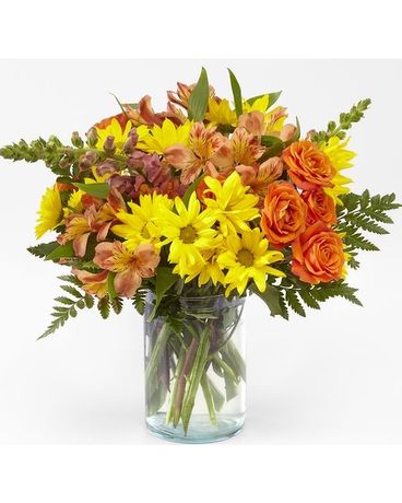 Warm Amber bouquet Flower Arrangement