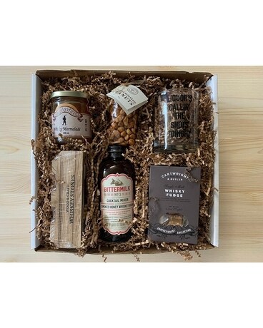 On The Rocks Gift Box Flower Arrangement