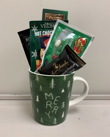 The Merry Mug Flower Arrangement