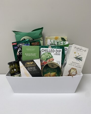 Magic of Christmas Gift Basket Flower Arrangement
