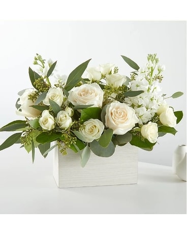 LINEN BOX BOUQUET Flower Arrangement