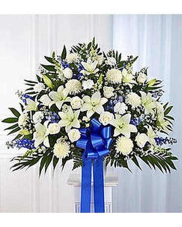 Blue & White Flower Arrangement