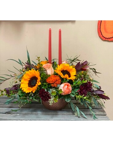 Copper Harvest Flower Arrangement