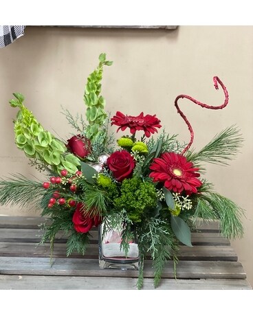 Grinches Christmas Flower Arrangement