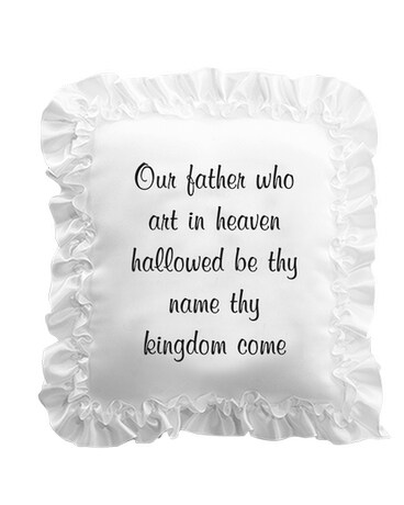 Lord's Prayer Satin Pillow Custom product