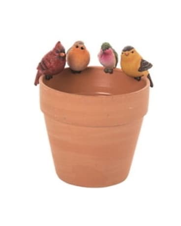 Birdy pot clingers 4asst styles Custom product