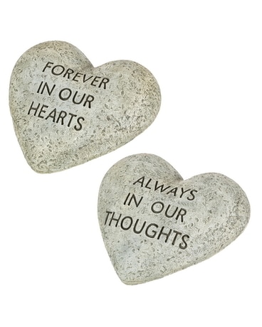 Always in our Thoughts Heart Stone Gifts