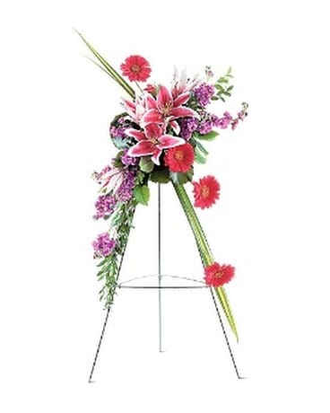 Stargazer Lily and Gerbera Spray Custom product