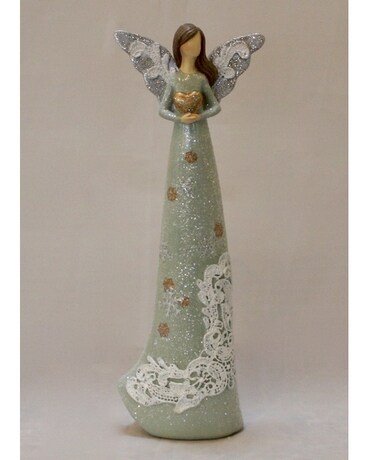 Lace crocheted Angel with Heart Custom product