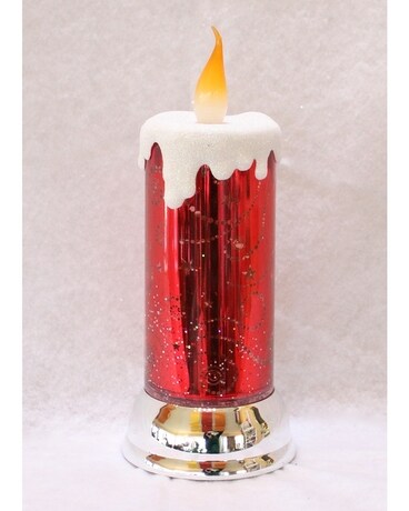 Bright Red Merry Candle Custom product