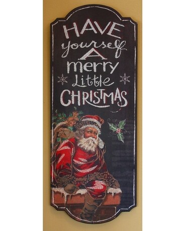Santa Wood Wall Plaque Custom product