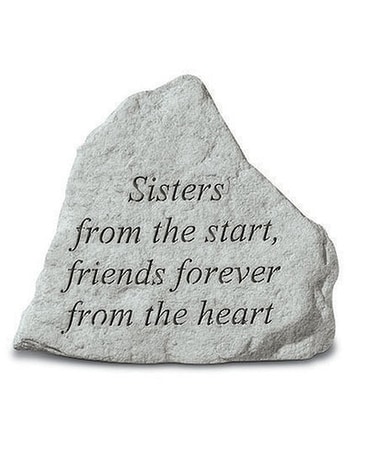 Sisters from the start.... stone Custom product