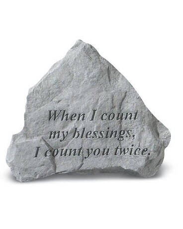 When I count my blessings...stone Custom product