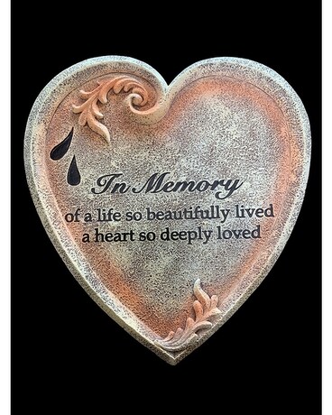 In Memory heart plaque Custom product