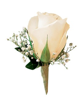 White Rose Boutonniere