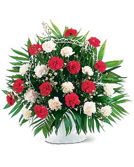 Everlasting basket bouquet Sympathy Arrangement