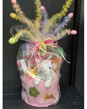 Easter Basket Flower Arrangement