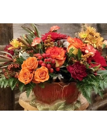 Autumn Auburn Auras Flower Arrangement