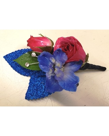 Pink in the Night Sky - Boutonniere Boutonniere