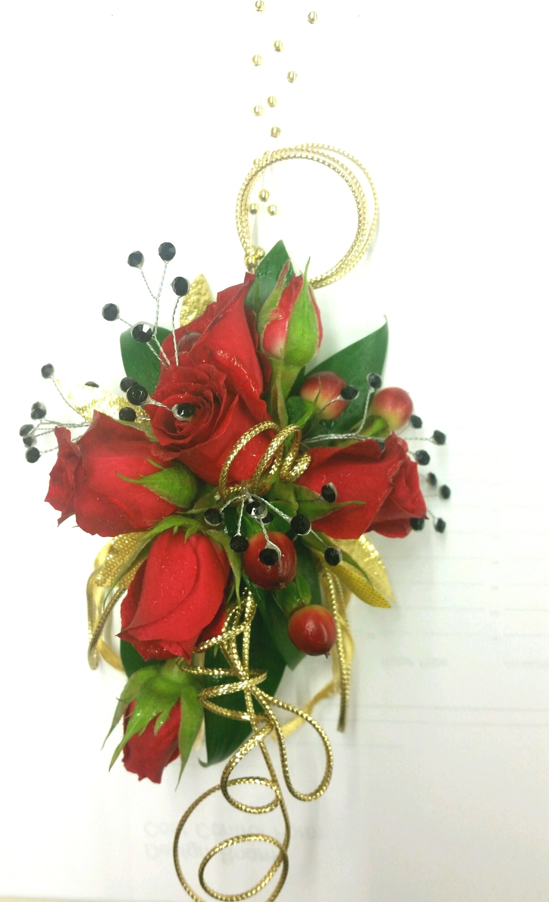 Romantic Reds Corsage