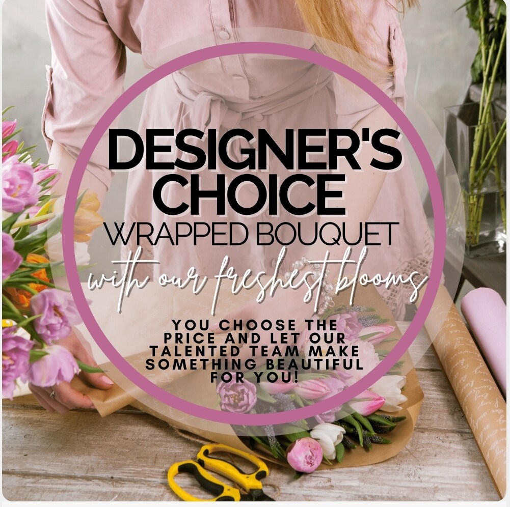 Designer's Choice-Birthday-Wrapped Flowers