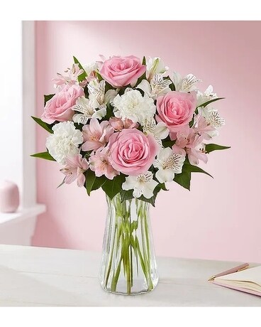 Pink and White Beauty Flower Arrangement